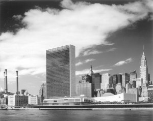 United Nations and Manhattan skyline